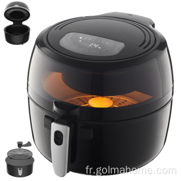 Airfrier visible 6.5L 7.7L avec fonction d&#39;agitation Cuisinière sans huile friteuses friteuse à air électrique numérique